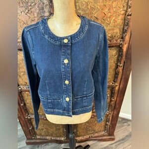 J Crew Women's Blue Denim Jacket 10